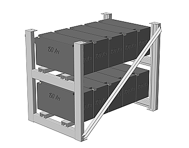 Батарейный стеллаж «Штиль» MBS-02H картинка